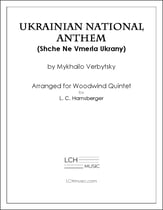 Ukrainian National Anthem for Woodwind Quintet P.O.D. cover